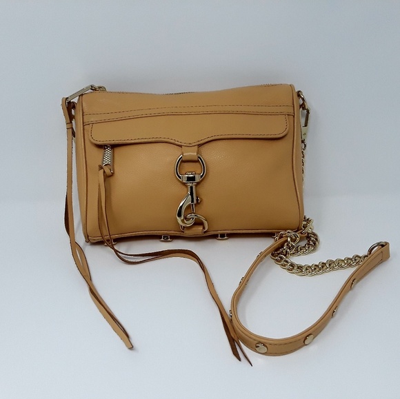 Rebecca Minkoff Handbags - Rebecca Minkoff Mini Mac Beige Crossbody Handbag